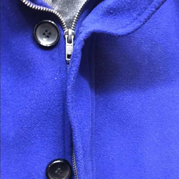 Le Chateau Men’s Wool Blend Peacoat Tailored Fit Blue Small Detachable Hood - Picture 10 of 12